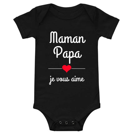Mom Dad I Love You Baby Bodysuits Mothers Day Infant Outfit Fathers Day New Born Boys Girls Clothes Mothers Day Fathers Day Gift