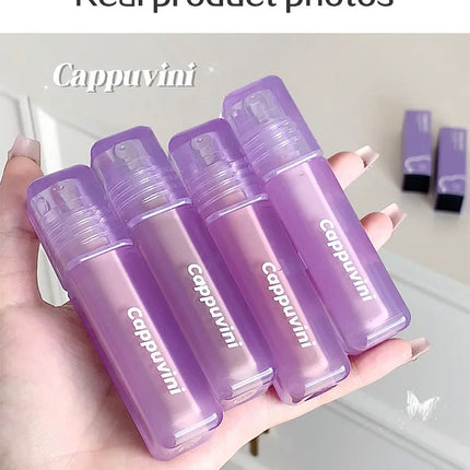 Cappuvini Velvet Highlighter Concealer Liquid Cover Acne Marks Dark Circles Brighten Skin Tone Moisturize Long-lasting Makeup