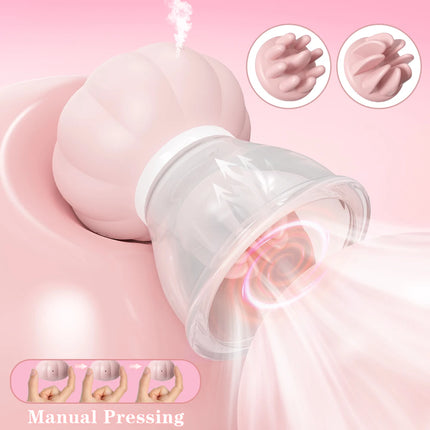 Nipple Toy Adult Sex Toys Vibrator for Women- Detachable Jellyfish Nipple Suction Cup with 10 Rotations and Sucking Function