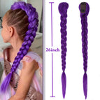 Purple-Clip-Braid / 1pc