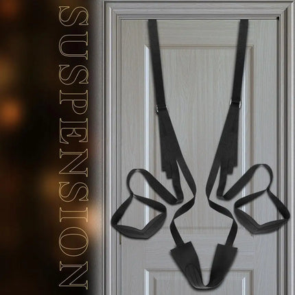 SM Sex Swing with Adjustable Door Anchor and Straps for Hands Feet Restraint Unlock Multiple Positions