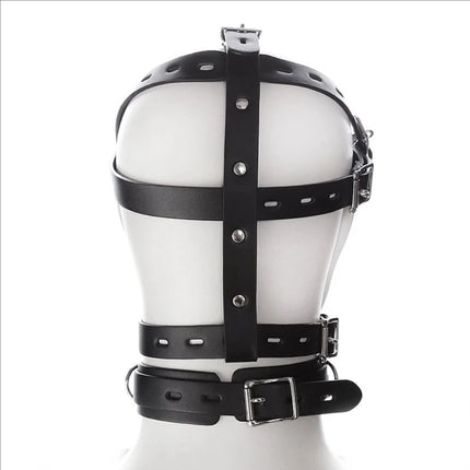 New PU Leather Harness BDSM Bondage Harness Gag Gay Mouth Mask With Ball Mouth Gag Fetish Salve Restraint Sex Toys For Couples