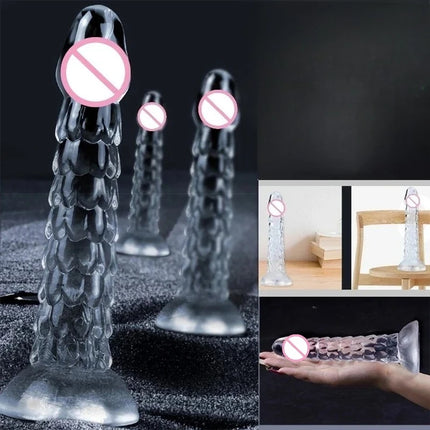 23cm Dragon Dildo Suction Cup Anal Plug Whip Buttplug Anus Dilator Female Vaginal Masturbator Butt Plug Sex Toys For Women Men