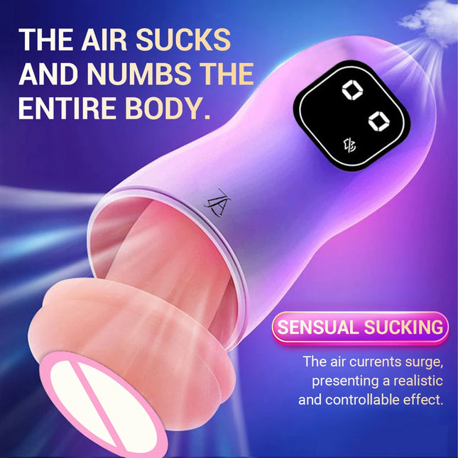 Male Masturbator Cup Blowjob Real Vagina Pocket Pussy Men Masturbation Bullet Penis Oral Adults Sex Toys For Man 18