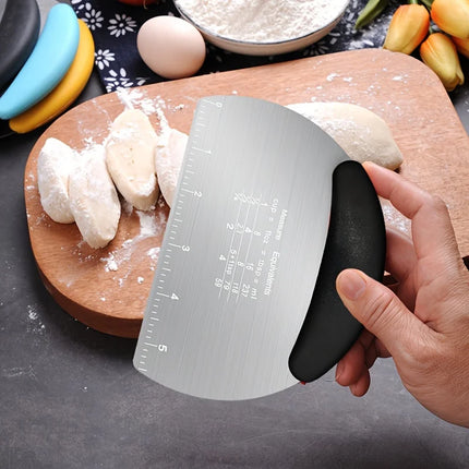 1pc  ，Stainless Steel Dough Scraper: Multi-Use Baking Tool for Pastries & Bread – Holiday-Safe Kitchen Gadget