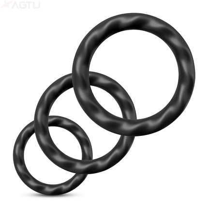 Silicone Cock Penis Rings Penis Ring Sex Toys for Men Enlargers Erection Enhancing Ultra Soft Long Lasting Stronger Cockring 18+