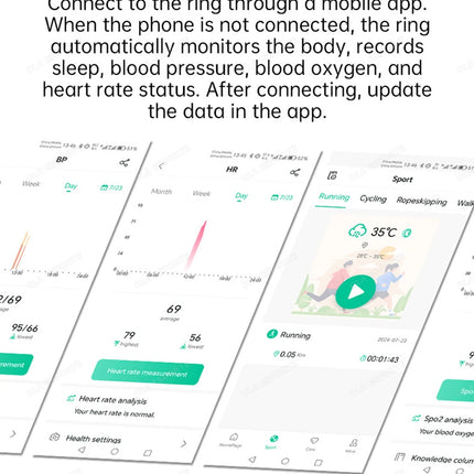 2026 New R02 Smart Ring with Charging Case for Men Women, Battery Life, 39 Days, Sleep Health Monitor, 5ATM Waterproof Smartring