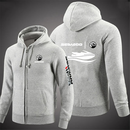2025 Comfortable Jacket Spring And Autumn Fashion Zipper Hoodies Man's Sea Doo Seadoo Moto Logo Print Pullover Hooded Coat