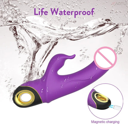 Twisting Wiggle Rabbit Vibrator for Women Vagina G-Spot Vibrator Clitoris Stimulator Female Masturbation Sex Toy for Women