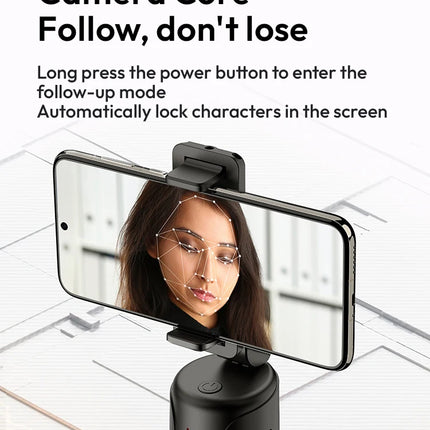 Smart Auto Tracking Phone Gimbal YT20 Foldable 360° Rotation Selfie Mount with Face/Object Tracking for Vlog/Live Stream