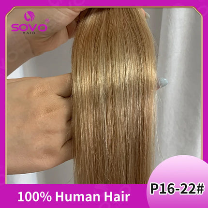 Halo Hair Extensions 100% Human Hair 14-28 Inch Hidden Wire Clip In Hair Ombre Brown Color Human Remy Fish Line Hair Extension