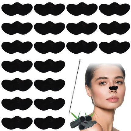 10-100pcs Bamboo Charcoal Blackhead Remover Mask Blackhead Acne Treatment Mask Nose Sticker Cleaner Nose Pore Deep Clean Strip