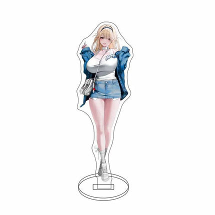 Anime Nikke Goddess Of Victory Figures Model Plate Sexy Girl Cute Girl Pattern Key Ring Acrylic Standing KeyChain for Women Men