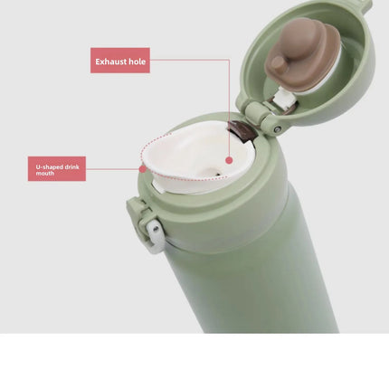 THERMOS Water Bottle Stainless Steel Vacuum Flask Thermal Mug, Keep Hot Cold 6-12 H , Portable Coffee Tumbler for Office Travel