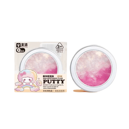 Crystal Clear Non-newtonian Liquid Clay Colorful Non-Toxic Non Stick Hand Crystal Mud Transparent Elastic Crystal Bouncy Slime