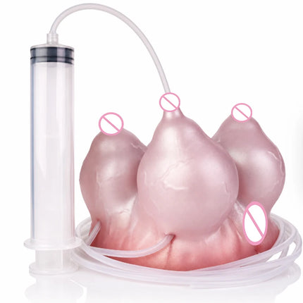 LUUK Silicone Squirting Buffalo Breast Male Masturbator Sex Toys Realistic Vagina Stroker Pocket Pussy Onahole for Men Orgsm