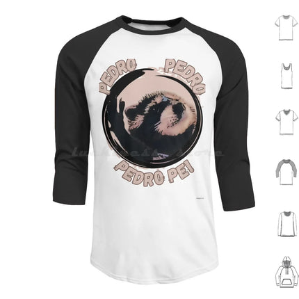 Pedro Dancing Rave Raccoon Hoodies Long Sleeve Pedro Pedro Pe Racoon Raccoon Cute Meme Rave Rave Racoon Viral Jaxomy