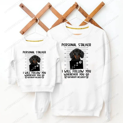 Girls Sweatshirts Kids Boys Dachshund Teckel Funny Cute Dog Animal Printed Hoodies Child Clothing Autumn Long Sleeve Clothes