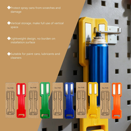 Magnetic Aerosol Can Holder Spray Can Rack Wall Mount Tool-Free Installation Space Saving Organizer for Garage Workshop Kitchen