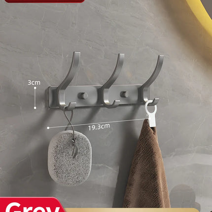 no drill Door Behind Hook Storage Wall Hanging Clothes Hanger Coat Hook Punch-free Hanger Bedroom Organizer Storage Kitchen Acce