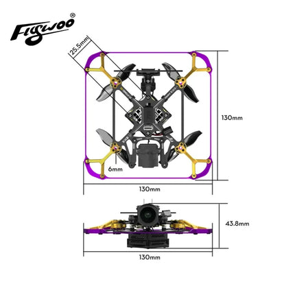 Flywoo Flytimes 85 HD O4 PRO 2S Micro FPV Drone Mini Quadcopter Racing Drone Streaming