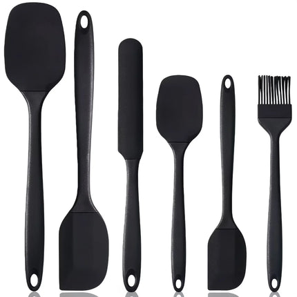 6 Pieces Silicone Spatula Set Food Grade split type Heat Resistant Spatulas Turner for Cooking Baking Mixing Baking Tools