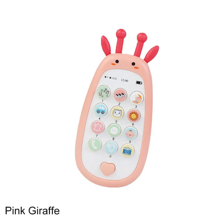 Nori Baby Cartoon Simulation Mobile Phone Toy with Teether Infant Early Educational Music Toy