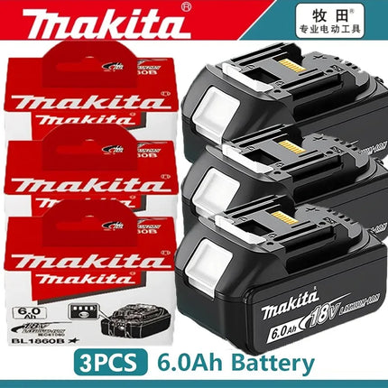 Makita 18V 6.0Ah Battery Original Lithium ion Rechargeable Battery 18V 6000mAh Replacement Battery BL1860 BL1850 BL1860B🏆🏆🏆
