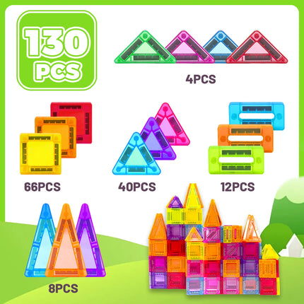 Magnetic Building Blocks Construction Sets Mini Size DIY Montessori Sensory Educational Magnets Toys For Boys Girls Kids Gift