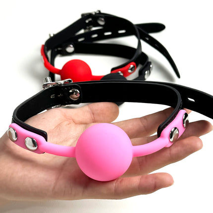 Soft Silicone Gag Ball Sex Toys High Quality Open Mouth Gag BDSM Bondage Mouth Ball Woman Couples Adult Sex Games Erotic Toys