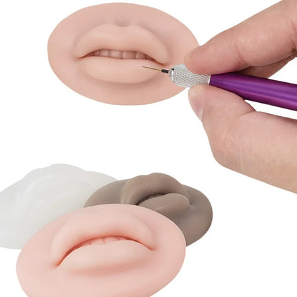 5D Dimensional Lip Practice Skin Microblading Permanent Makeup Soft Film Silicone PMU Lip Mold Beginner Tattoo Supplies Tool