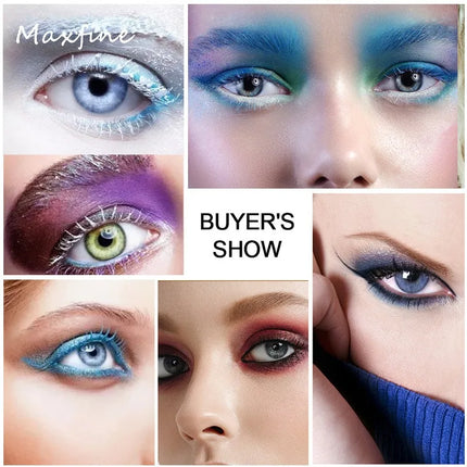 Colorful 5D Purple Blue Mascara Lasting Styling Waterproof Quick Dry Curling Lengthen Large Head Brush Eyelash Extension Cream
