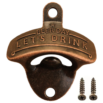 1/2/5/10pcs Vintage Bottle Opener Beer Day Retro Bottle Opener Wall Mounted for Pub BBQ DIY Solid Beer Opener Kitchen Gadgets