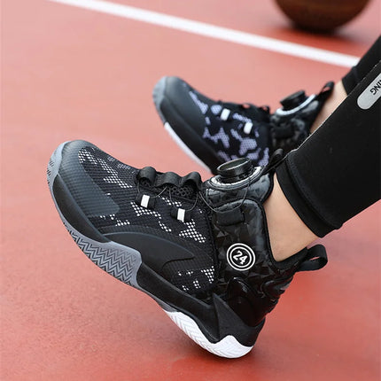 Kids Basketball Shoes Boys Sneakers Non-slip Child Trainer Basket Shoes Outdoor Children Sport Shoes