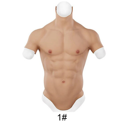 KnowU Muscle Suit Silicone Fake Chest Male Muscle for Cosplay Cross-dressing realistic Hunk silicone muscles