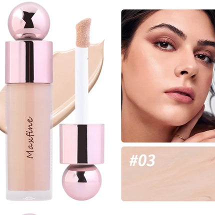 Cream Concealer Full Coverage Foundation Cream For Dark Skin Oil-Control Korean Moisturizing Foundation Lasting Base Makeup