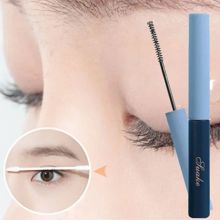 Silver Silk Fiber Matte Mascara Makeup Ultra-Fine Brush Lengthens Eyelashes Waterproof Fast Dry Eyelash Extension Mascara Makeup