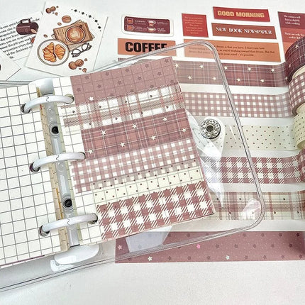 MINKYS 6pcs/lot Kawaii Decorative Tape Set Cute Bear Washi Tape Pack School Stationery