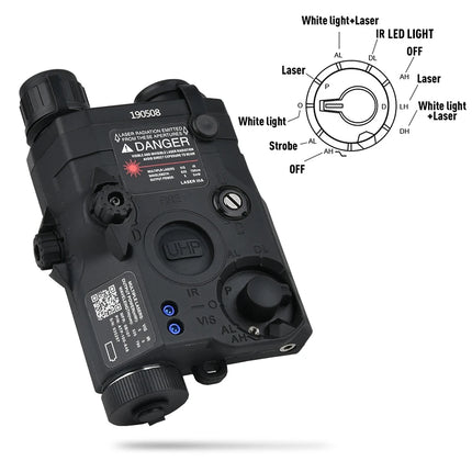 PEQ15 PEQ UHP Surefire M300 M600 Red Green Blue Nylon Flashlight LED Strobe laser AXON Dual Pressure Switch Accessories