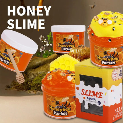 Honey Themed Food Butter Slime Set for Girls & Boys 8-12 Years Slime Party Gifts for Kids Sensory Toy Slime for Kids