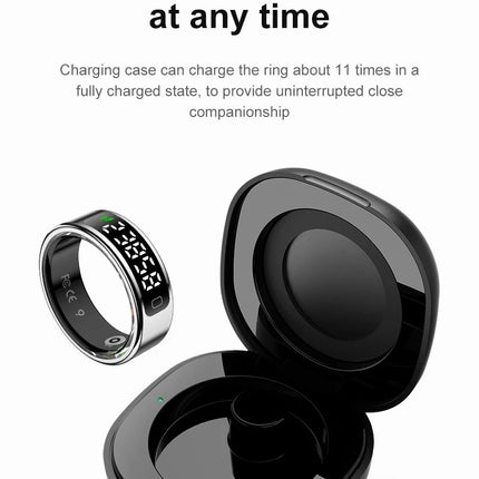 2026 R11C Smart Ring Men Women LED Display Screen Health Ring Heart Rate Sleep Monitor Waterproof Smartring for Android IOS