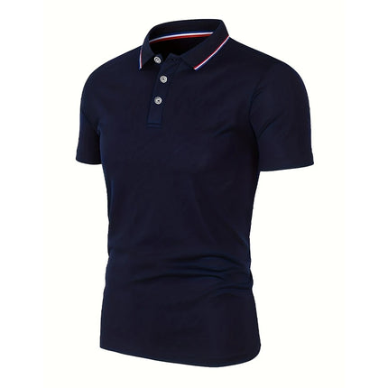 2025 Summer Hot: Men's Silk-like Lapel Polo Shirts 9-Piece Set - Breathable, Comfortable & Versatile