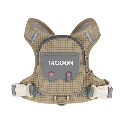 Dog Cat Harness and Leash Set, Reflective Adjustable Pet Vest with Backpack  for Small Medium dogs