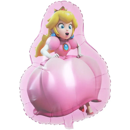 Cartoon Super Mary Balloon Set Mario Luigi Game Themed Birthday Party Decoration  Peach Princess Aluminum Film Balloon Kids Gift
