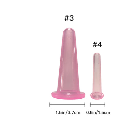 Silicone Vacuum Cupping Massage Jars Anti Cellulite Massage Facial Suction Cups Face Neck Lift Skin Scraping Guasha Anti Wrinkle