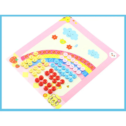 5/10pcs Children Button Stickers DIY Drawing Toys Handmade Student Art Class Painting Craft Kids Early Educational Game TMZ