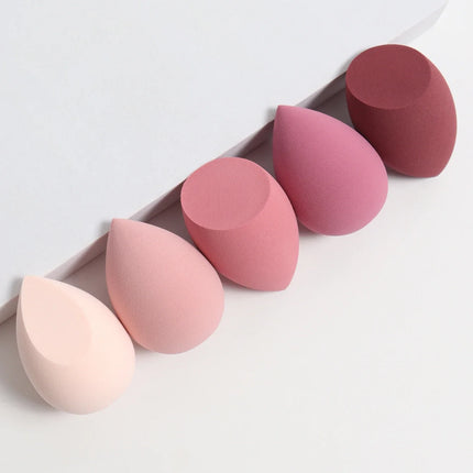 5-Pack Dual-Use Makeup Sponge Set - Velvet for Liquid/Cream/Powder | Vegan Eco-Friendly Travel Essentials