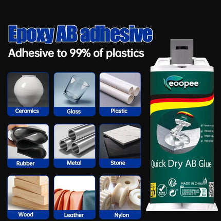 50ml AB Glue Multi-material Fast Curing Adhesive Waterproof Sealant for Tile Bathtub Crack Repair Wood Metal Plastic Home Repair