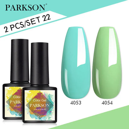 Parkson 2/3pcs Matte Top Coat Gel Nail Polish Kit Base Top Coat Set UV LED Nail Art Manicure Polish Primer Soak Off Nail Gel Set