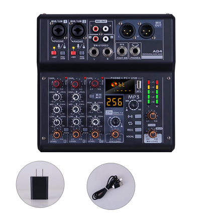 Sound card mixer mobile computer live broadcast network K song recording arranging suit belt USB reverberation 5V